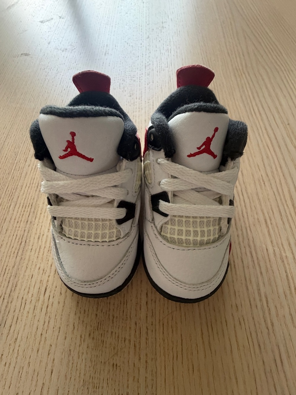 2022 Nike Air Jordan 4 Retro Red Cement Sneaker BQ7670-161 Toddler Boys Size 3C